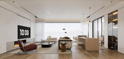 现代客餐厅3D模型下载